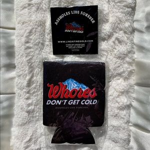 Linda Finegold ALF black coozie and pin bundle